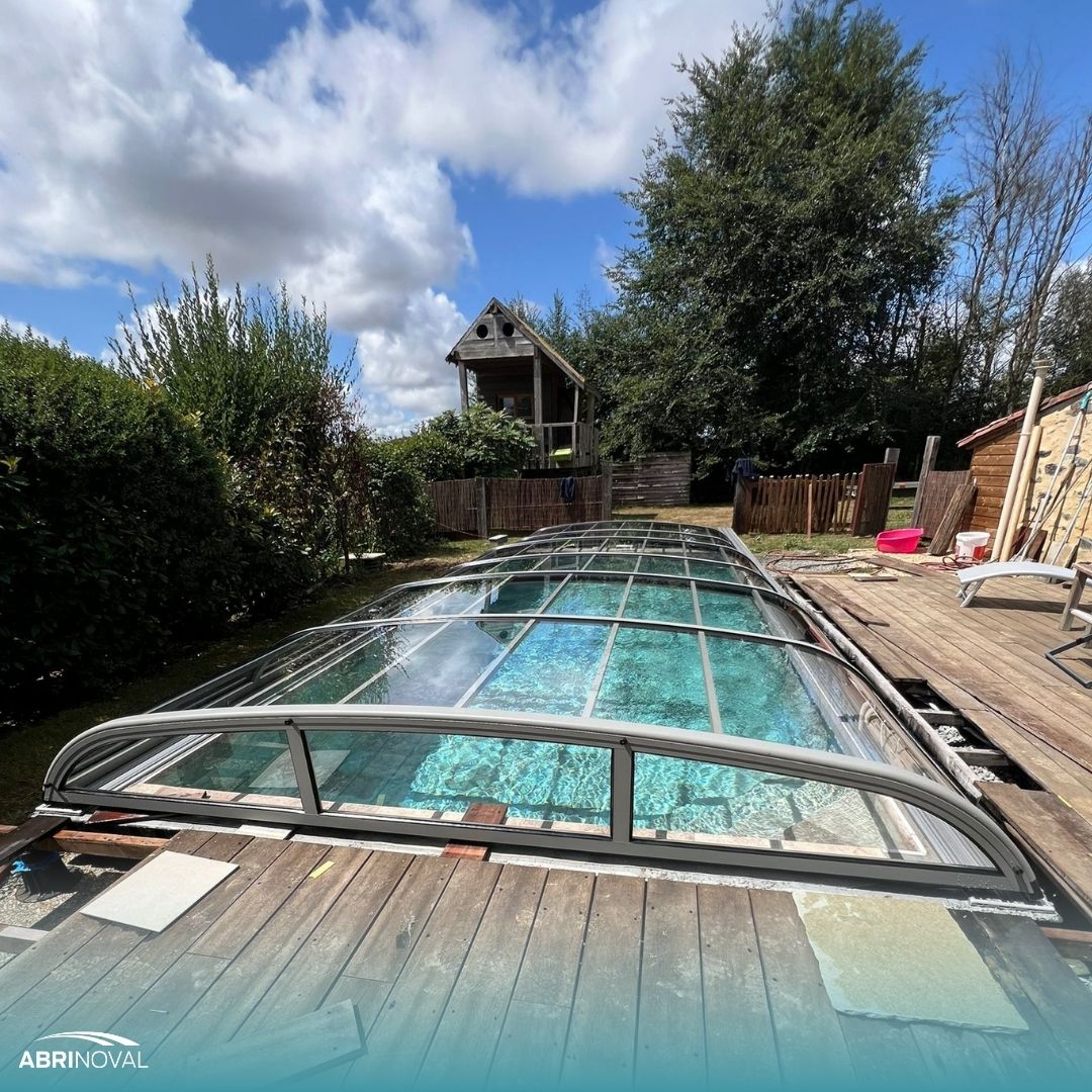 Abri de piscine bas Optic