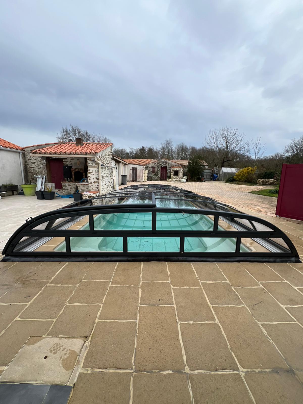 Abri de piscine bas thermo Abri de piscine bas thermo