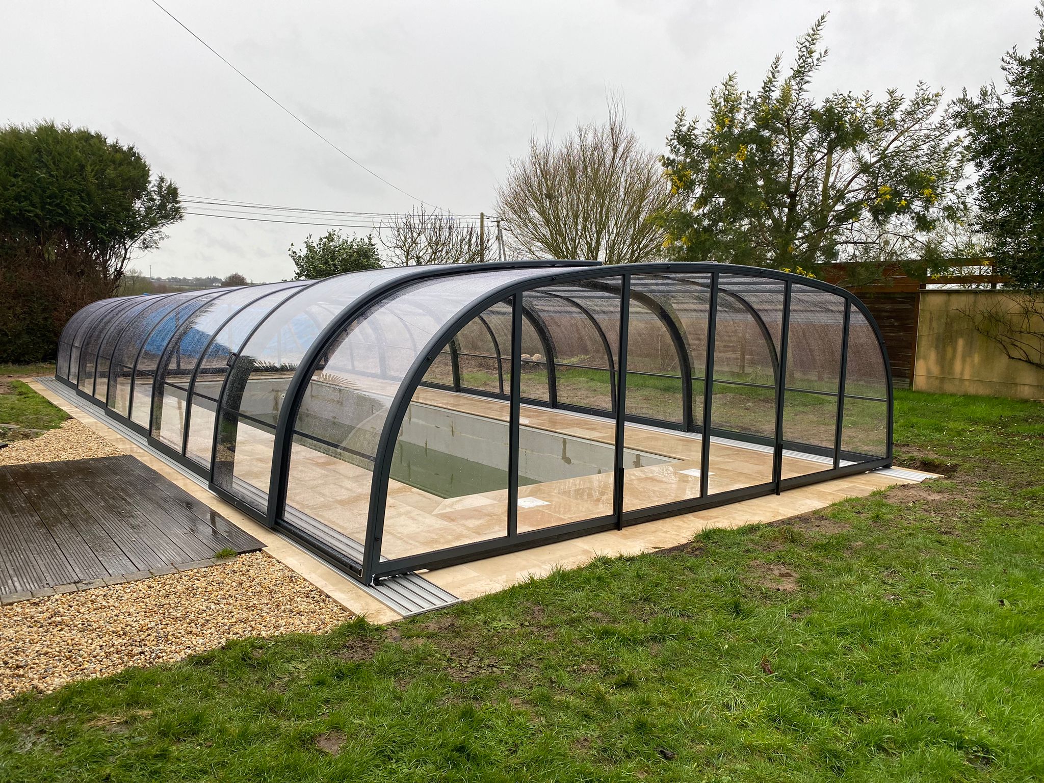 Abri de piscine mi haut mini relax Abri de piscine mi haut mini relax