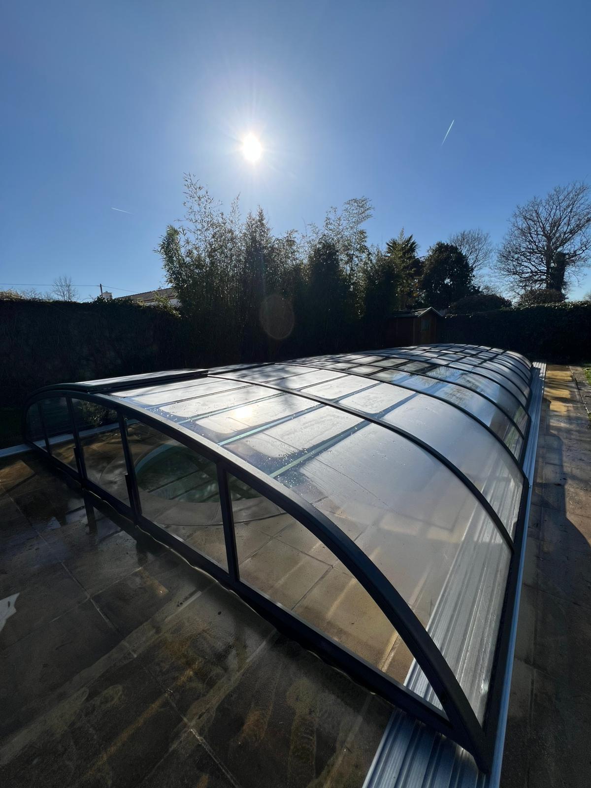 Abri de piscine bas thermo Abri de piscine bas thermo