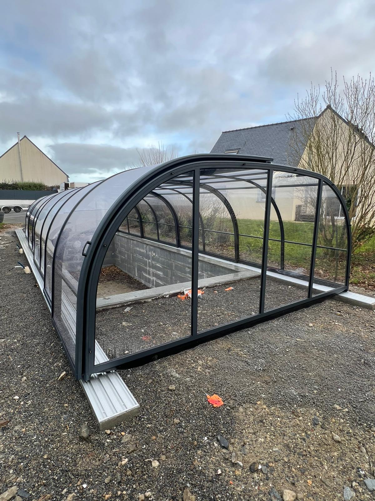 Abri de piscine mi haut mini relax Abri de piscine mi haut mini relax