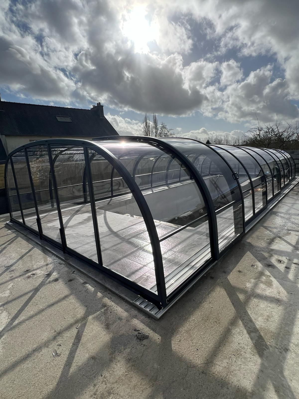 Abri de piscine mi haut mini relax Abri de piscine mi haut mini relax