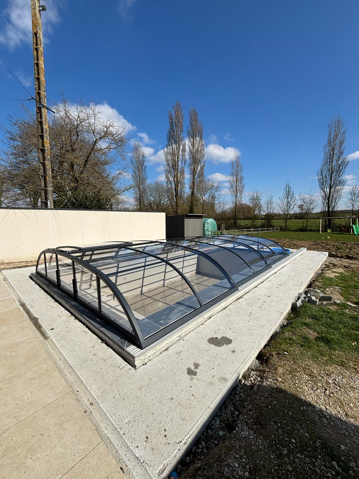 Abri de piscine bas thermo Abri de piscine bas thermo