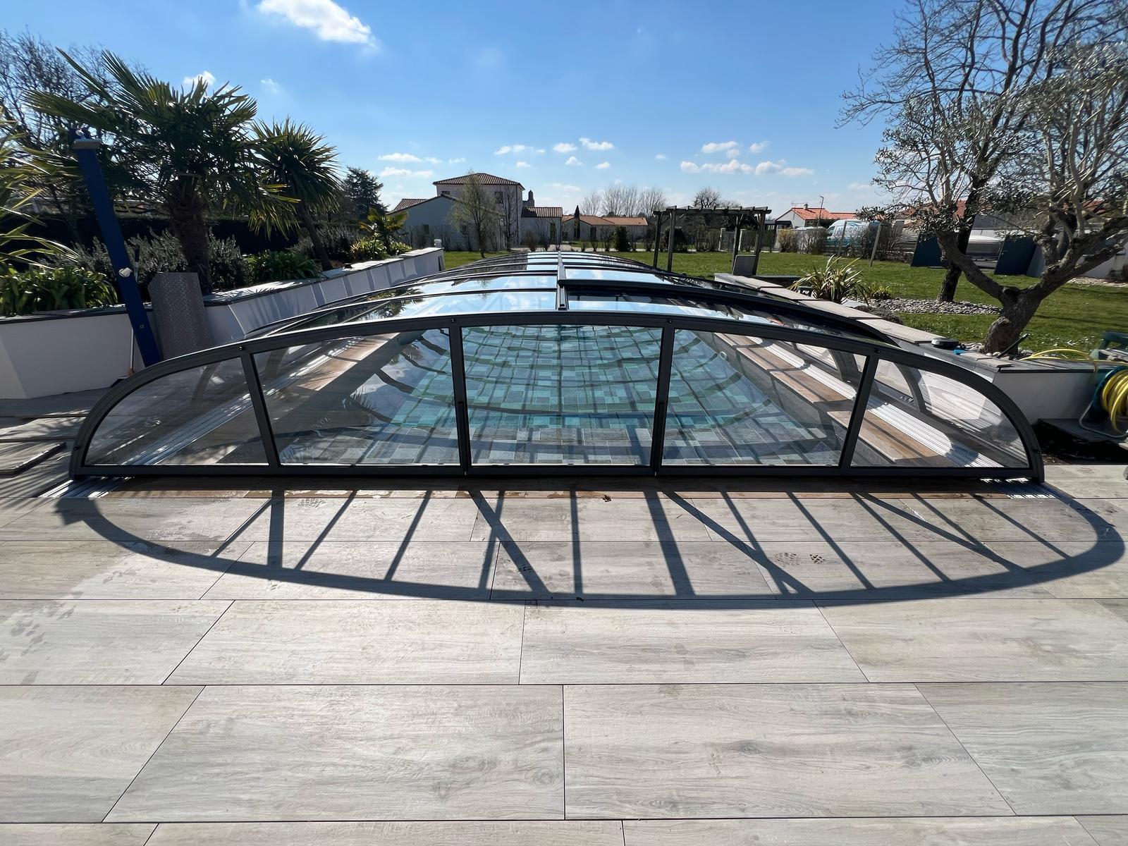 Abri de piscine bas thermo Abri de piscine bas thermo