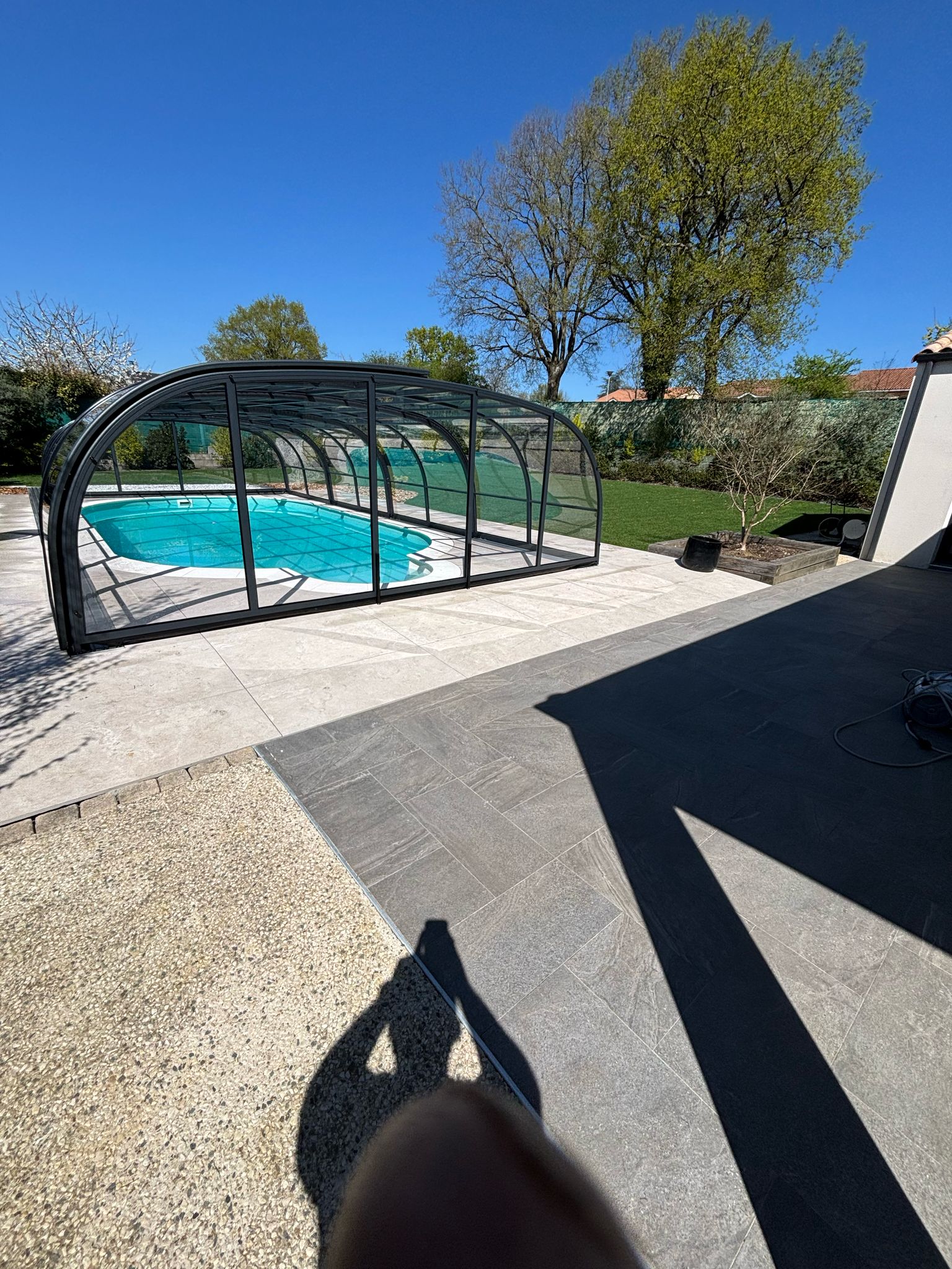 Abri de piscine mi haut mini relax Abri de piscine mi haut mini relax