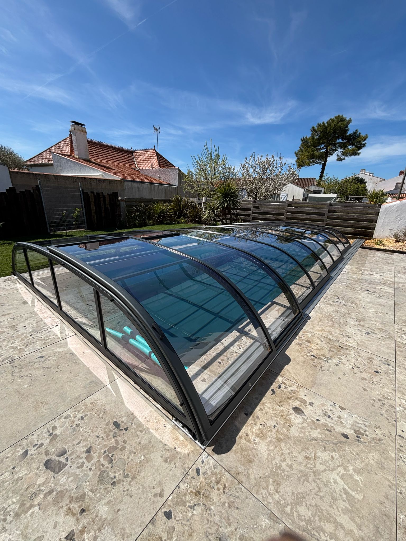 Abri de piscine bas thermo Abri de piscine bas thermo