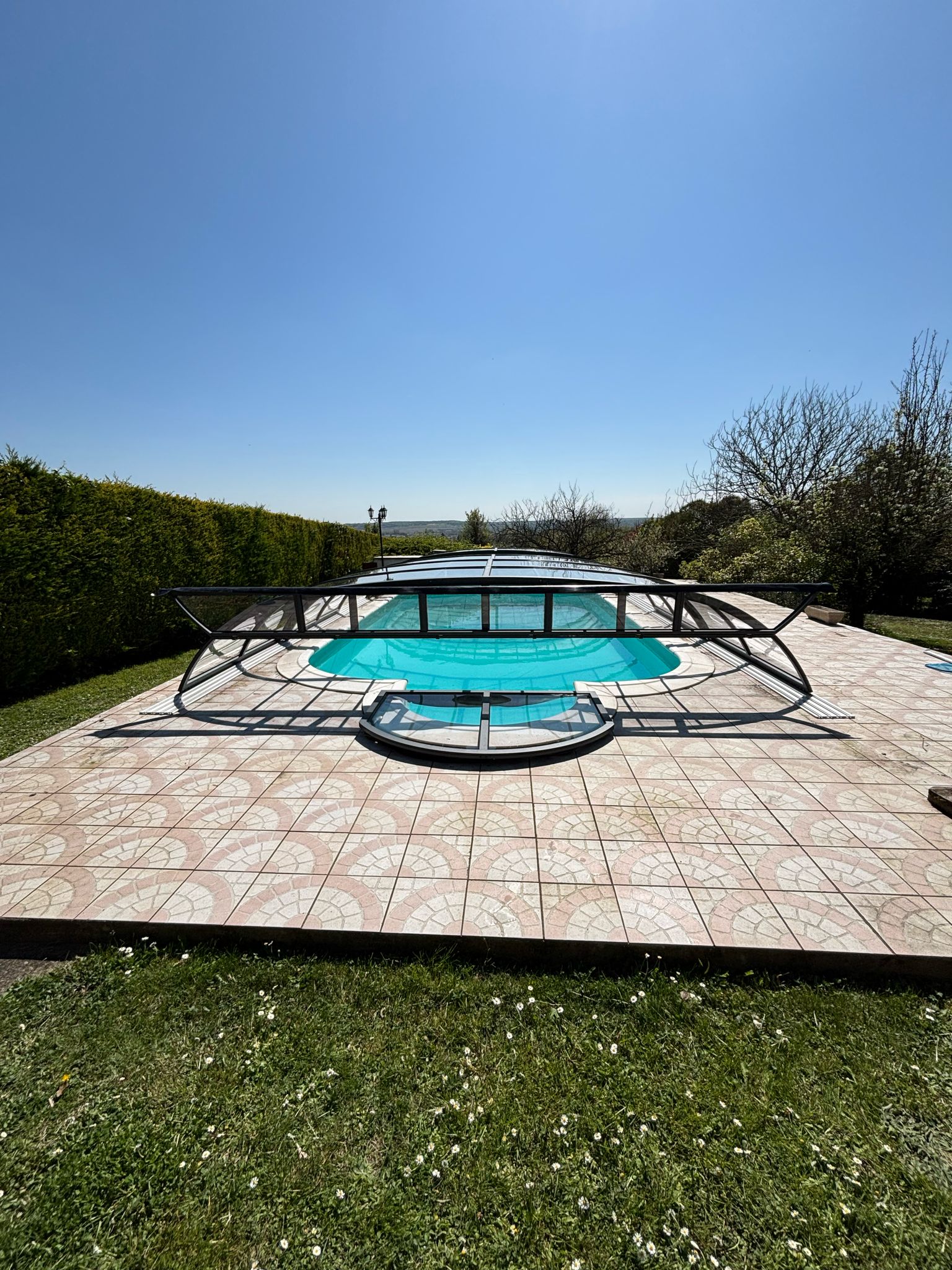 Abri de piscine bas thermo Abri de piscine bas thermo