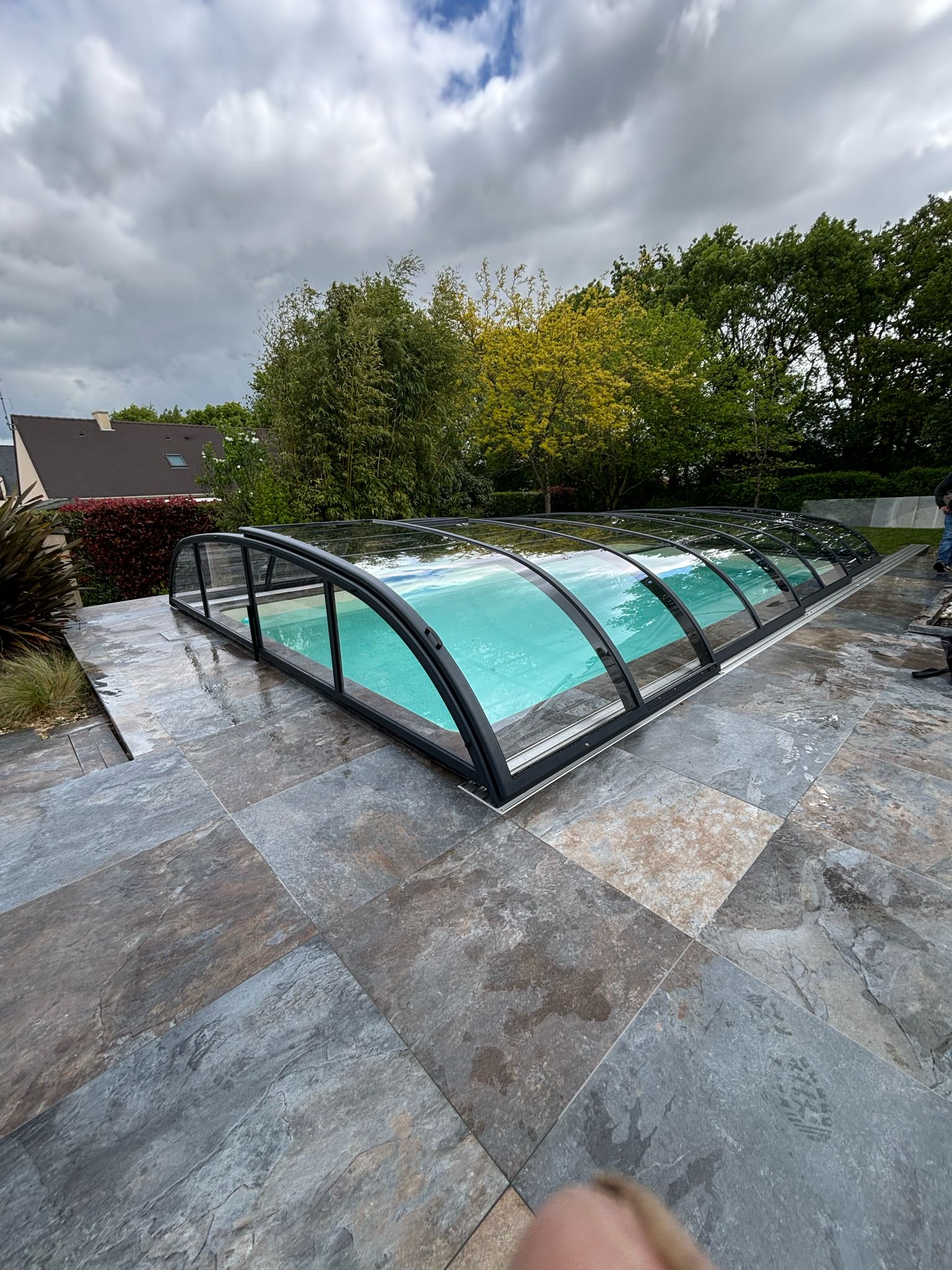 Abri de piscine bas thermo Abri de piscine bas thermo