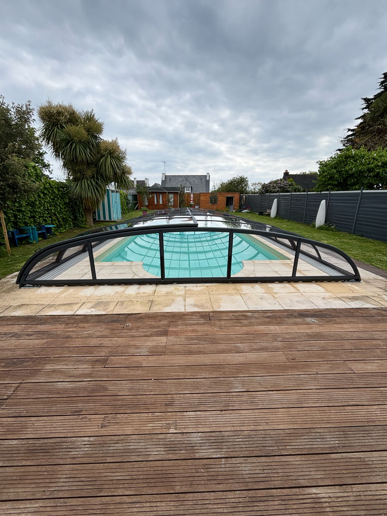 Abri de piscine bas thermo Abri de piscine bas thermo