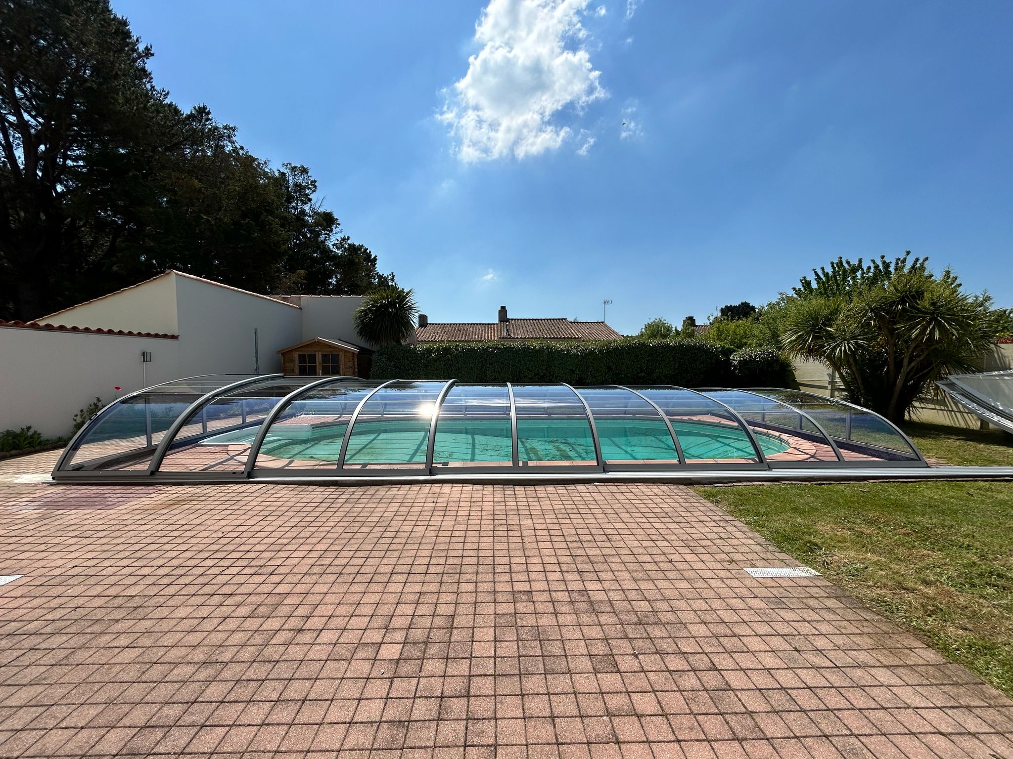 Abri de piscine bas thermo Abri de piscine bas thermo