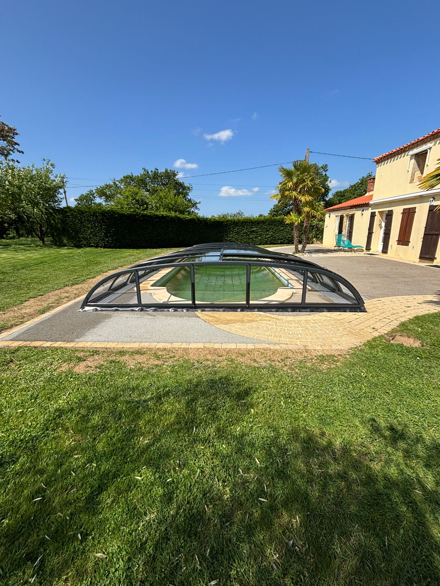 Abri de piscine bas thermo Abri de piscine bas thermo