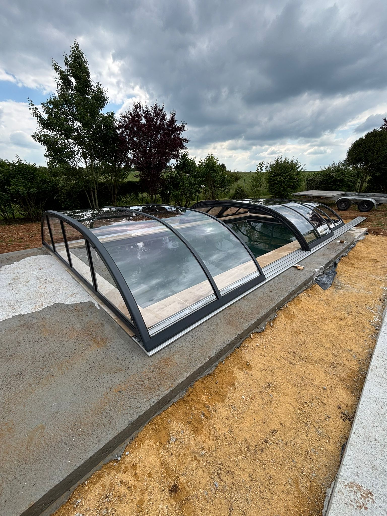 Abri de piscine bas thermo Abri de piscine bas thermo