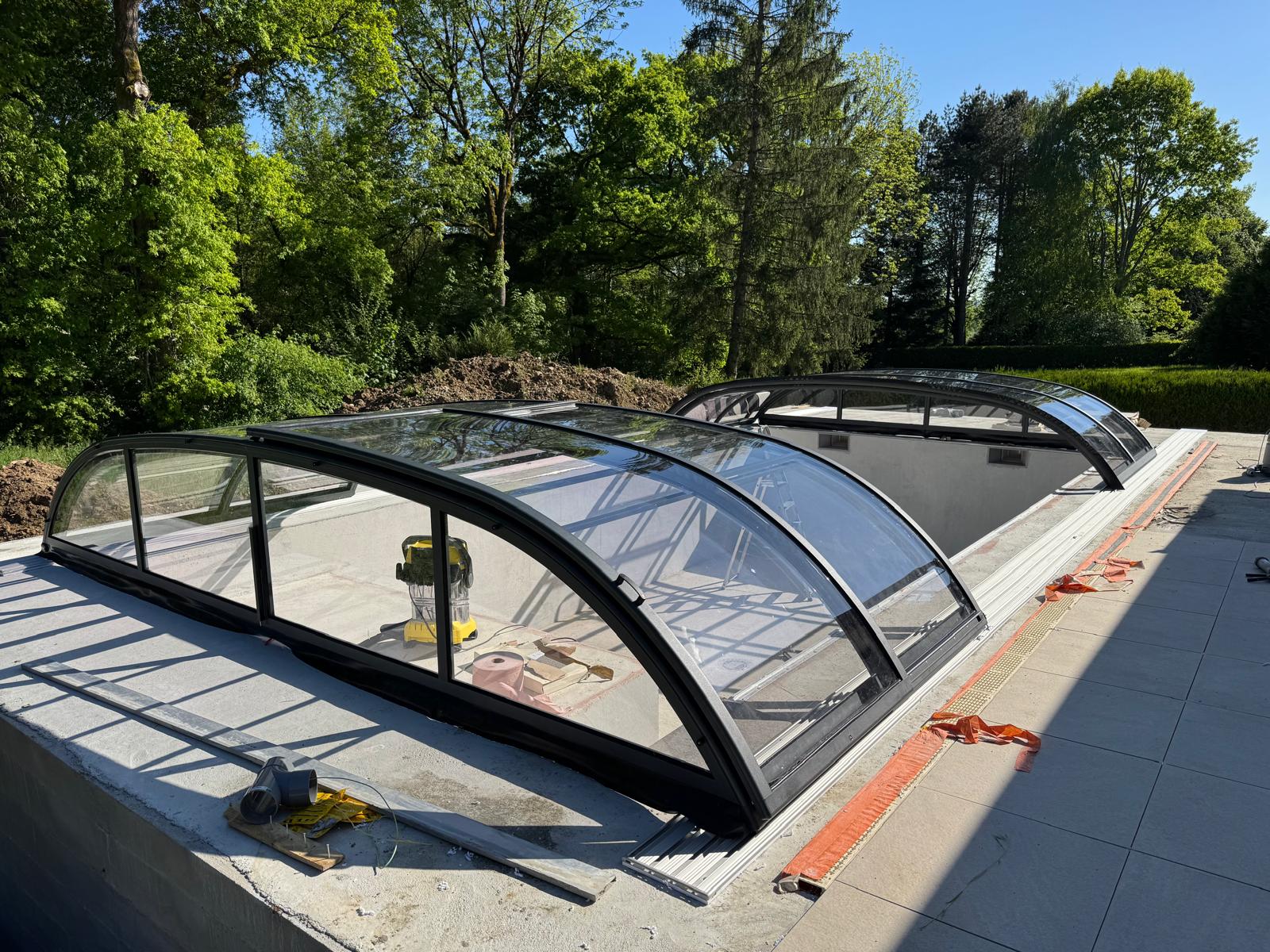 Abri de piscine bas thermo Abri de piscine bas thermo