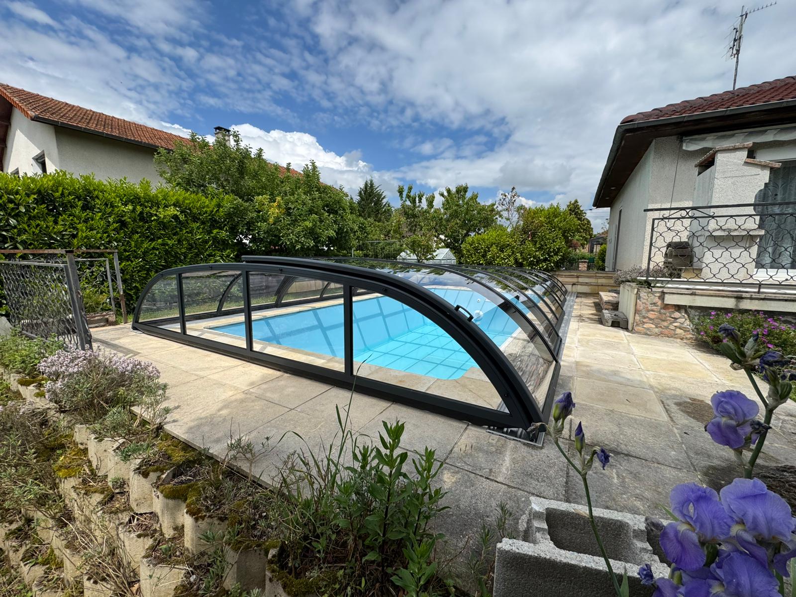 Abri de piscine bas thermo Abri de piscine bas thermo