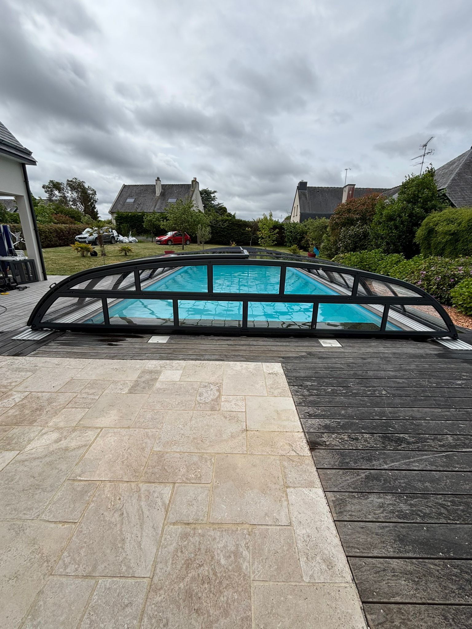 Abri de piscine bas thermo Abri de piscine bas thermo