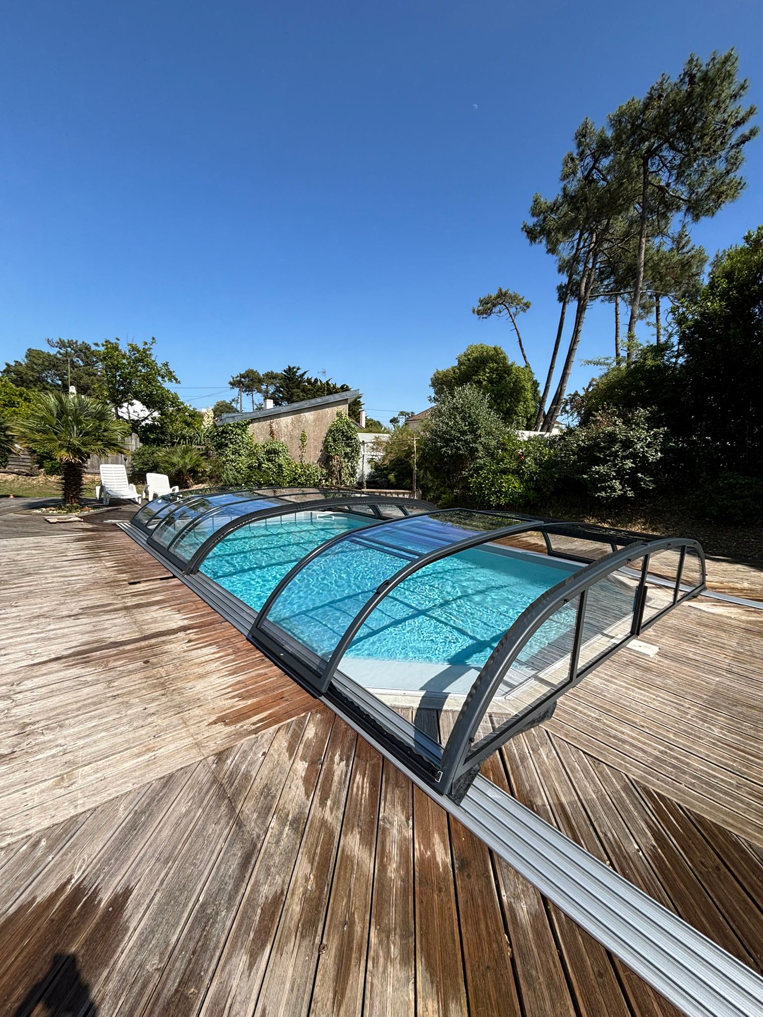 Abri de piscine bas thermo Abri de piscine bas thermo
