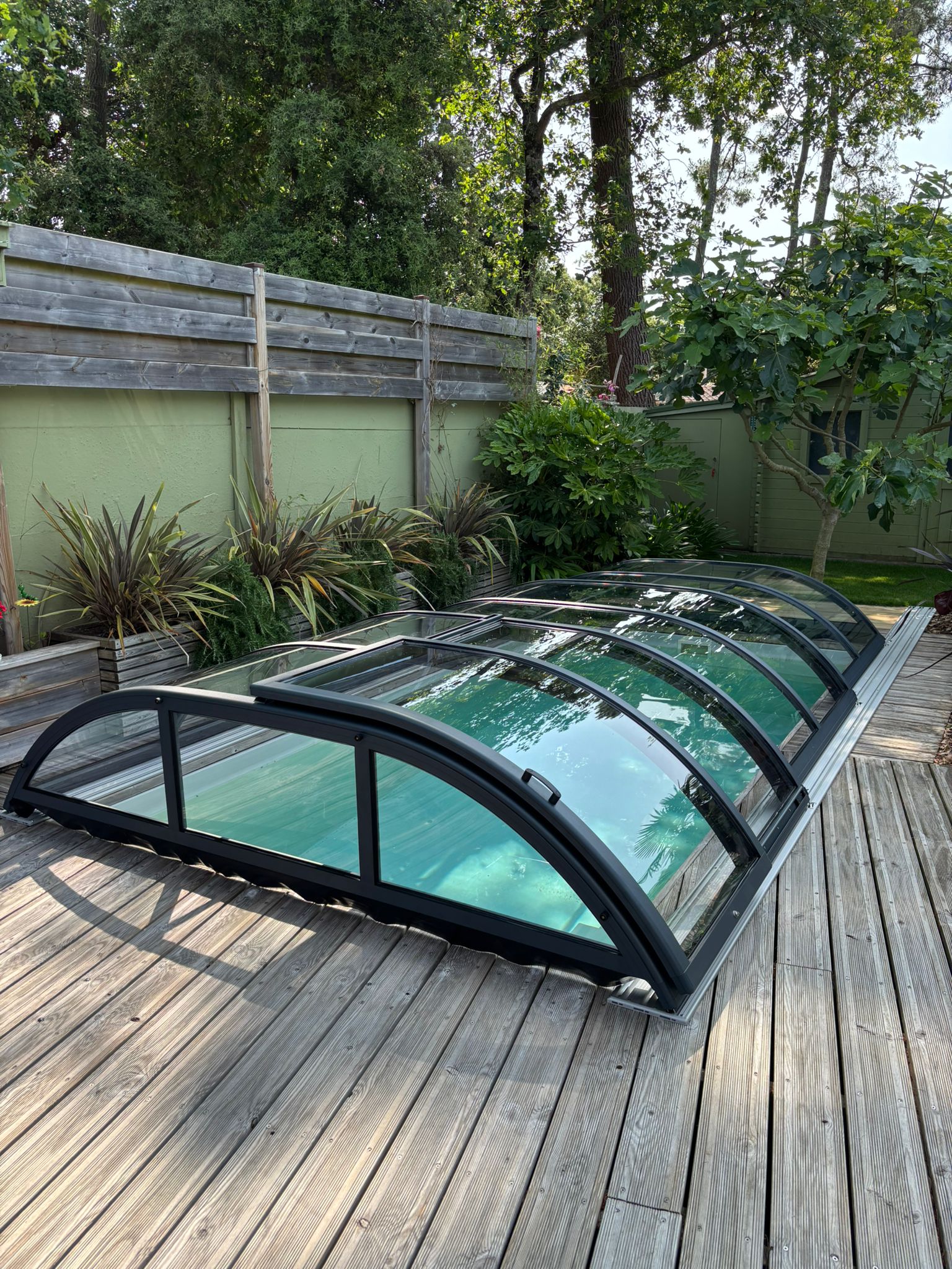 Abri de piscine bas thermo Abri de piscine bas thermo