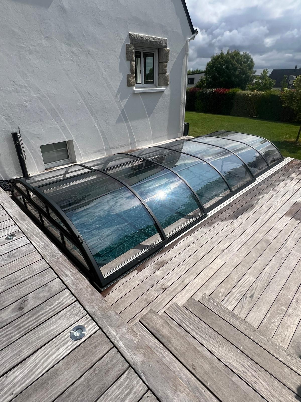 Abri de piscine bas thermo Abri de piscine bas thermo