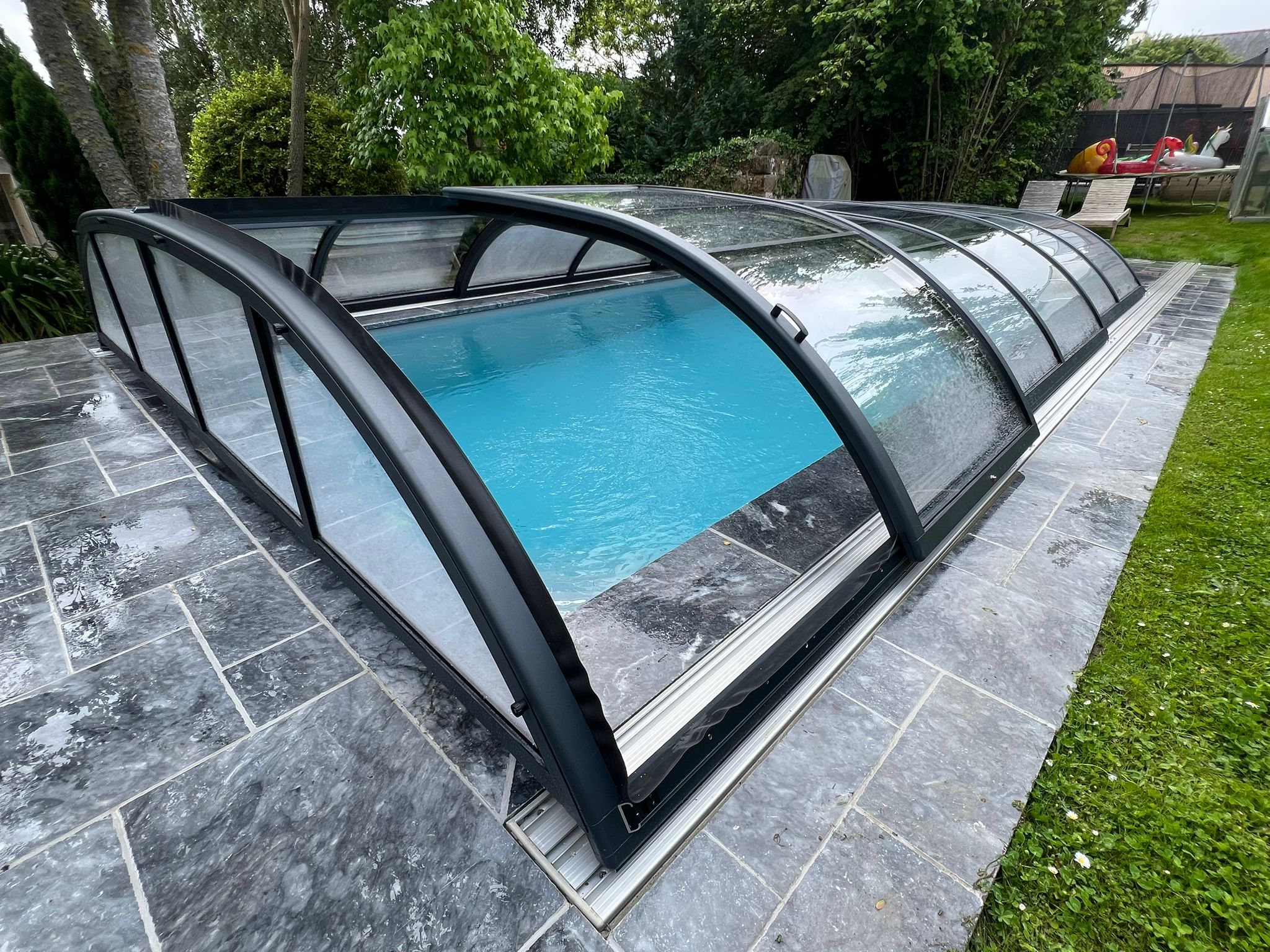 Abri de piscine bas thermo Abri de piscine bas thermo
