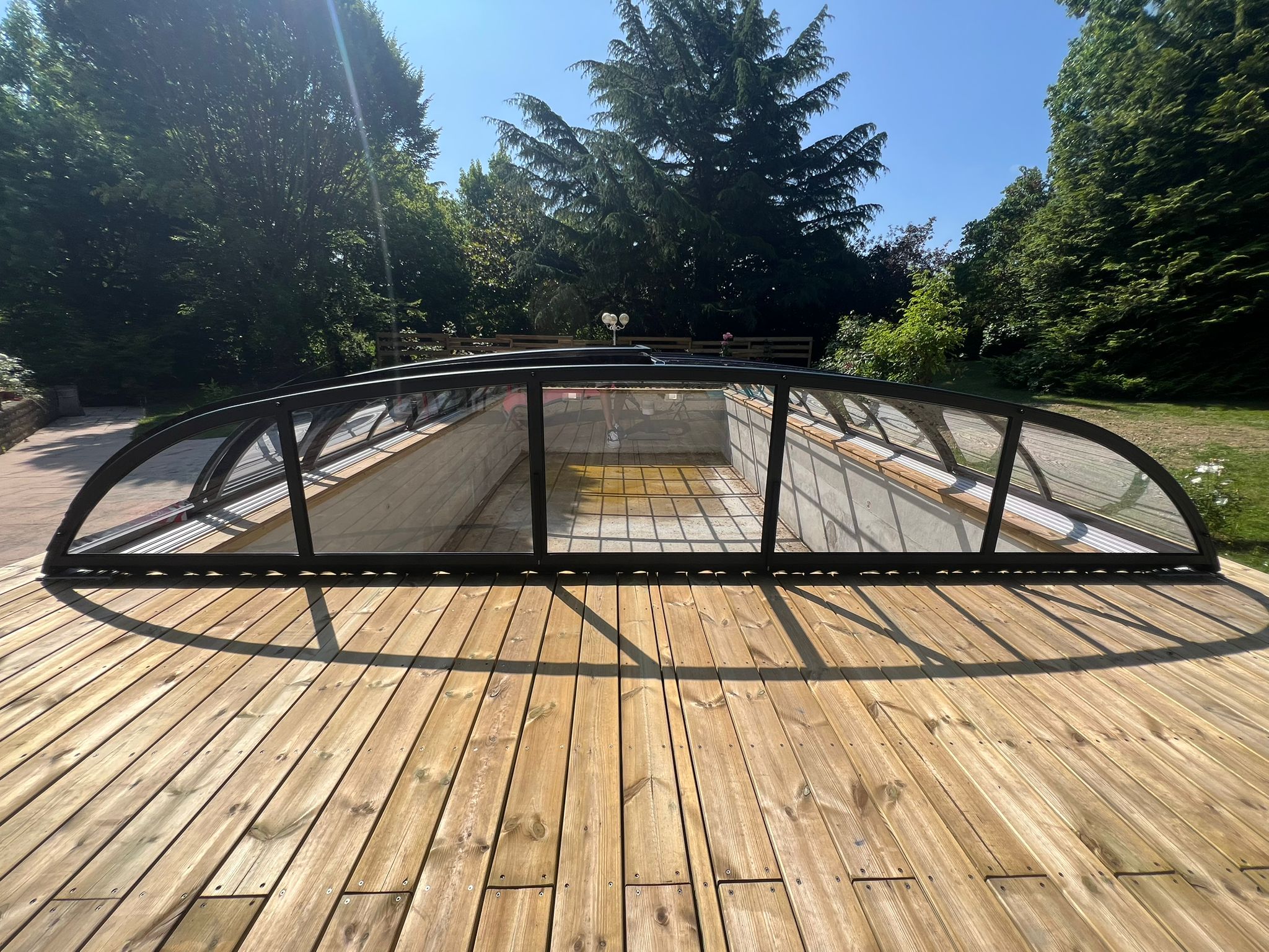 Abri de piscine bas thermo Abri de piscine bas thermo