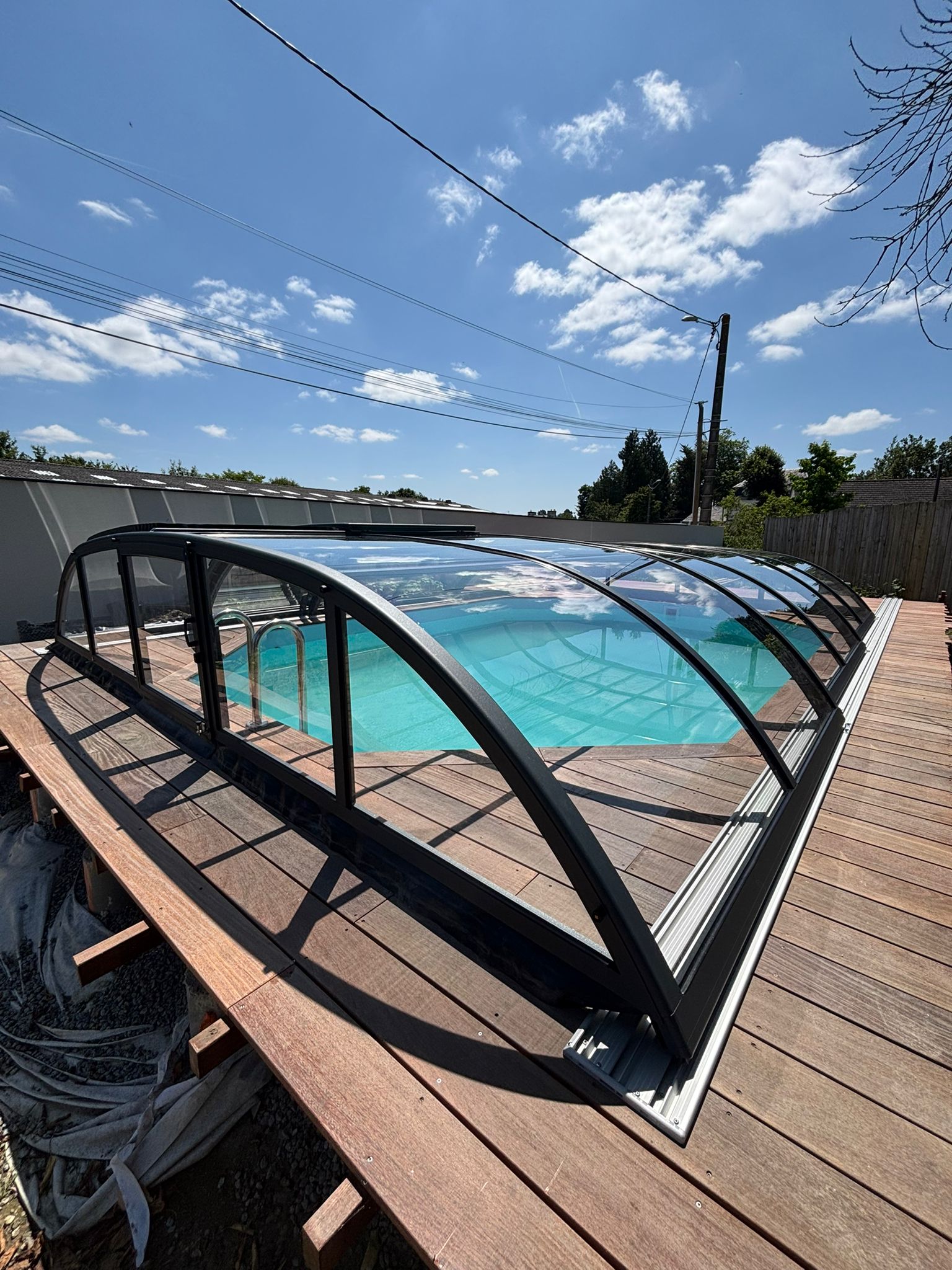 Abri de piscine bas thermo Abri de piscine bas thermo