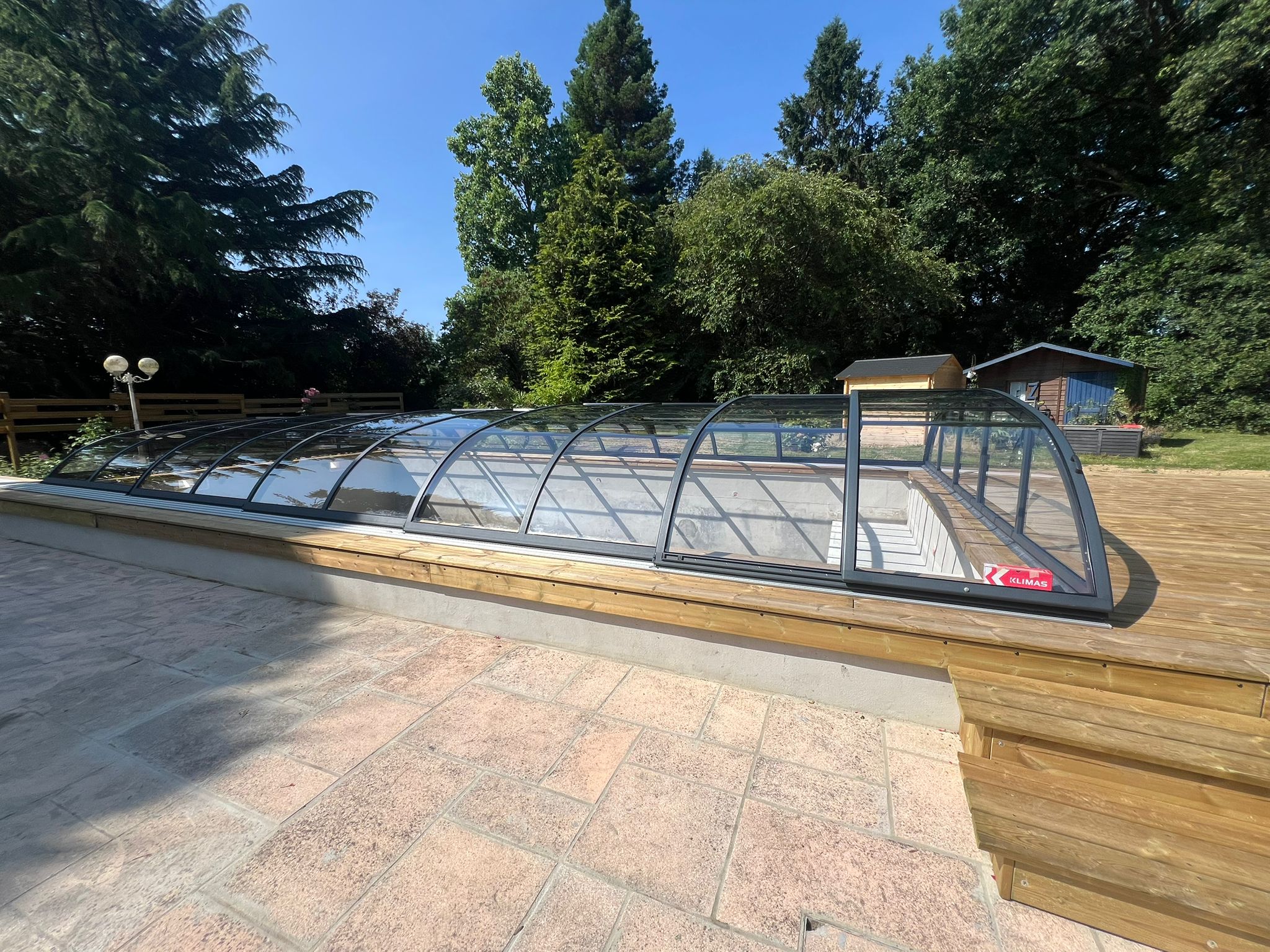 Abri de piscine bas thermo Abri de piscine bas thermo