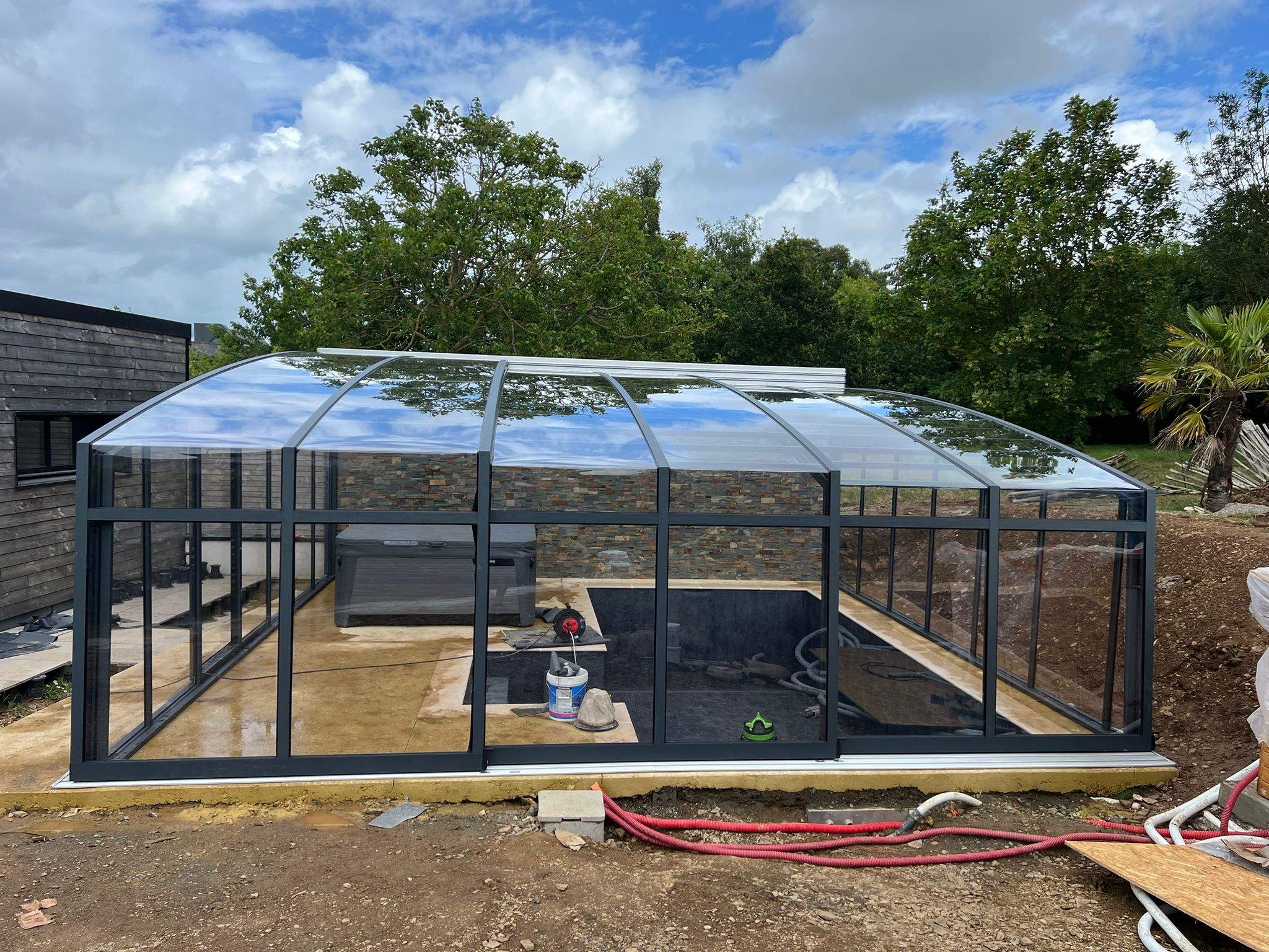 Abri de terrasse pans coupés Abri de terrasse pans coupés