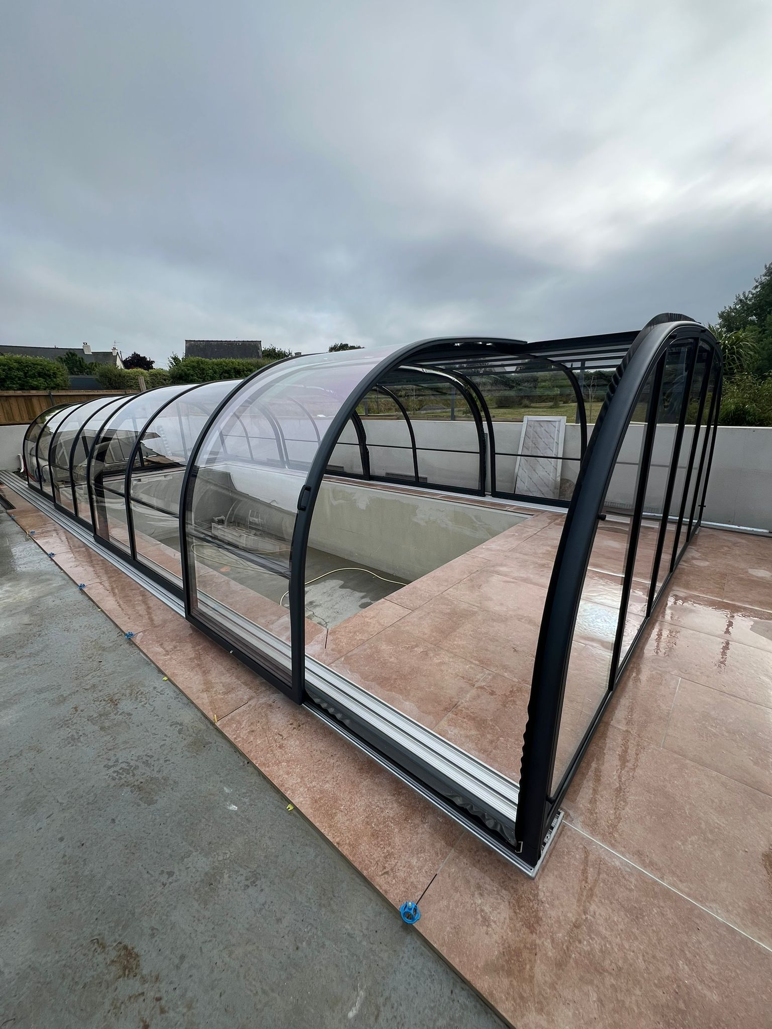 Abri de piscine mi haut mini relax Abri de piscine mi haut mini relax