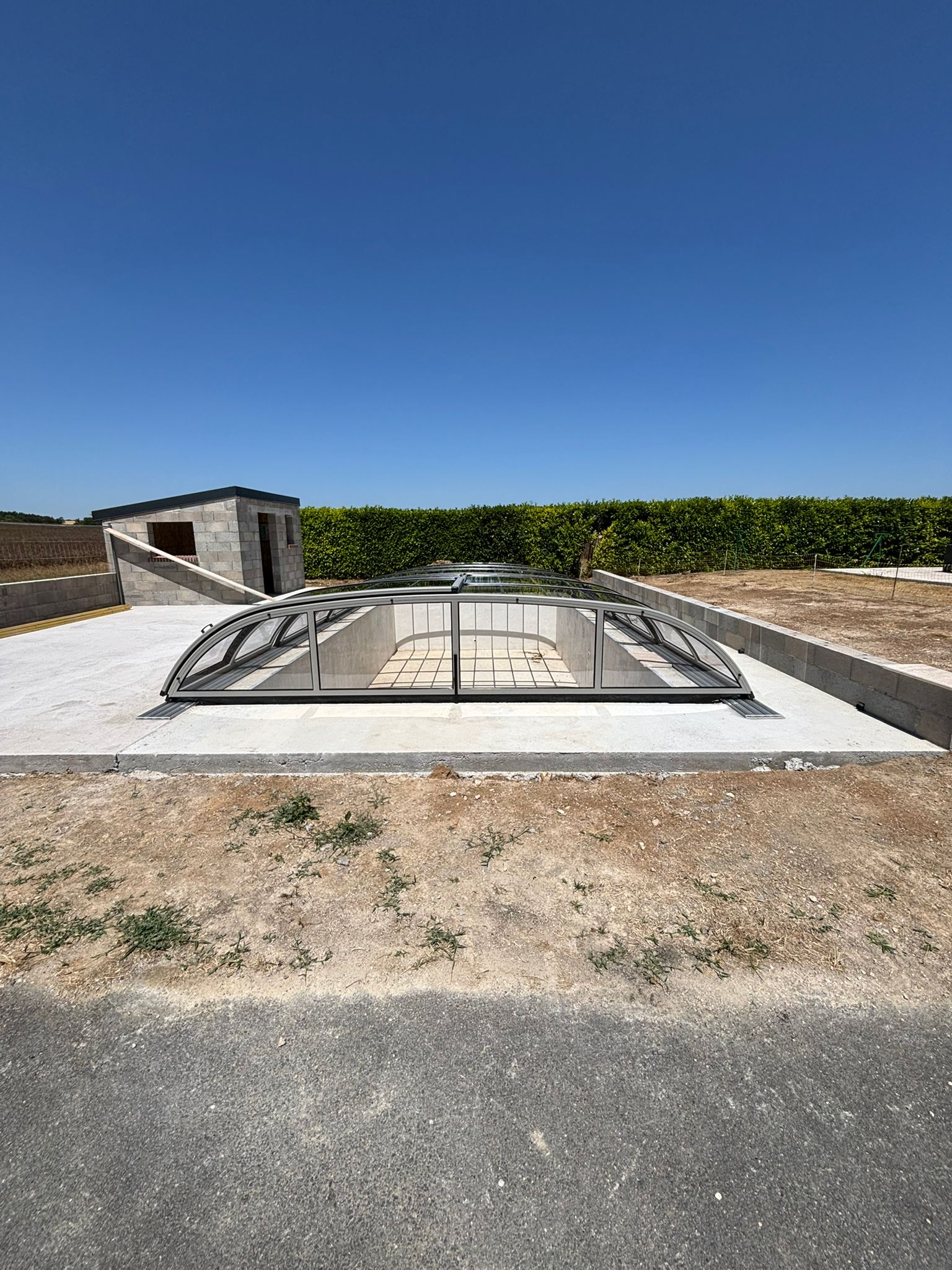 Abri de piscine bas thermo Abri de piscine bas thermo