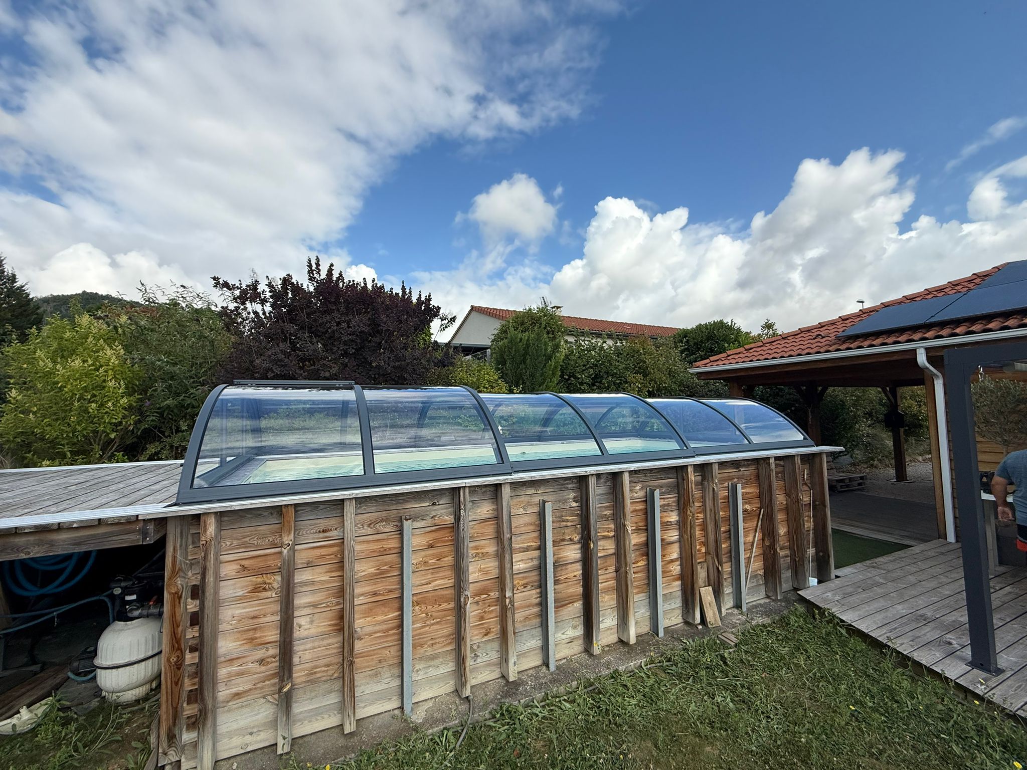 Abri de piscine bas thermo Abri de piscine bas thermo