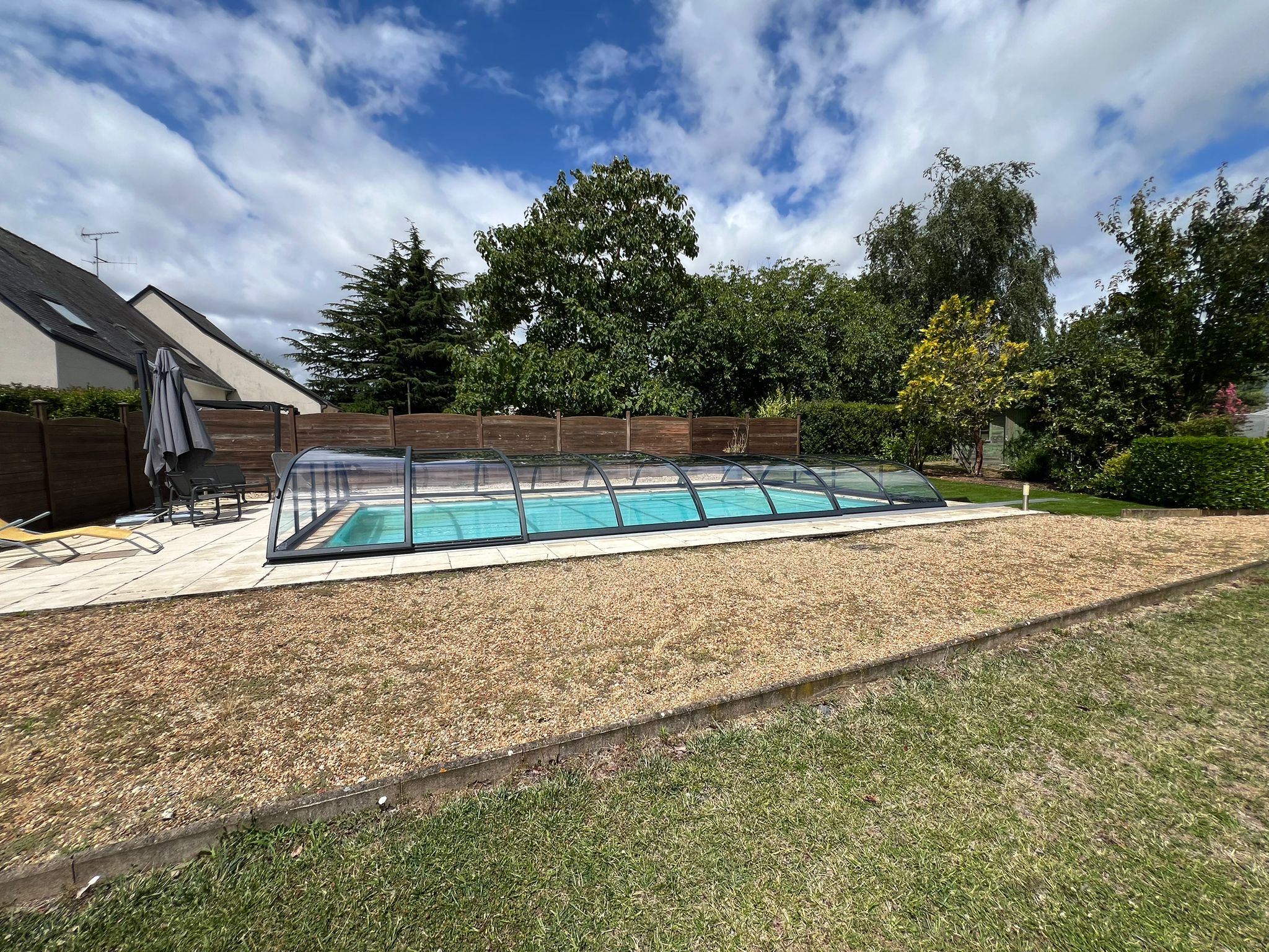 Abri de piscine bas thermo Abri de piscine bas thermo