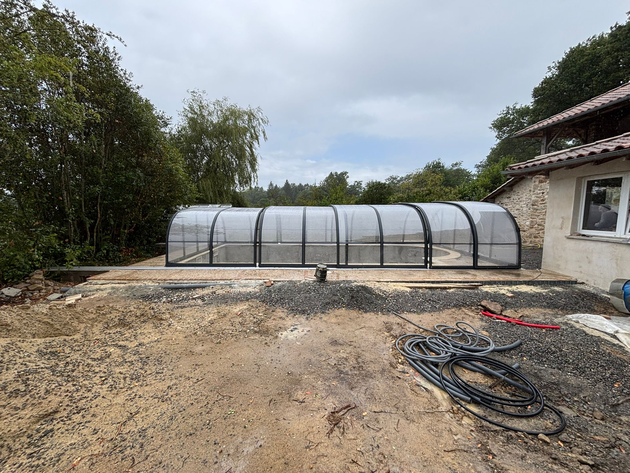 Abri de piscine mi haut mini relax Abri de piscine mi haut mini relax