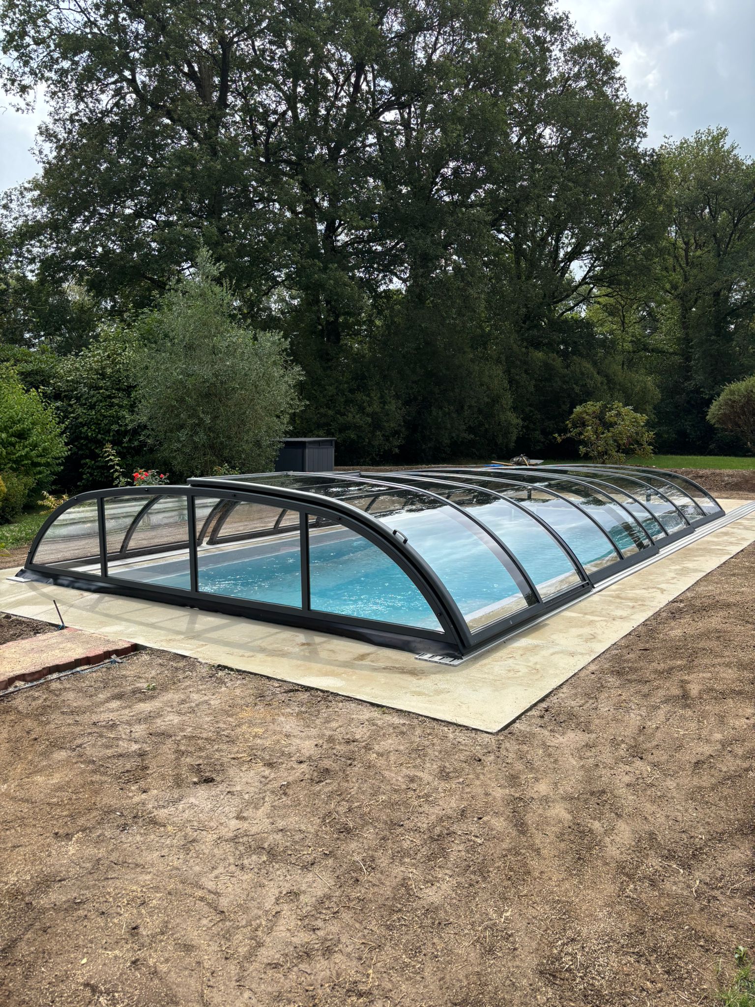 Abri de piscine bas thermo Abri de piscine bas thermo