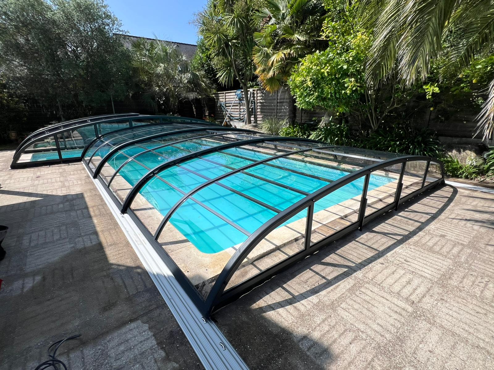 Abri de piscine bas thermo Abri de piscine bas thermo
