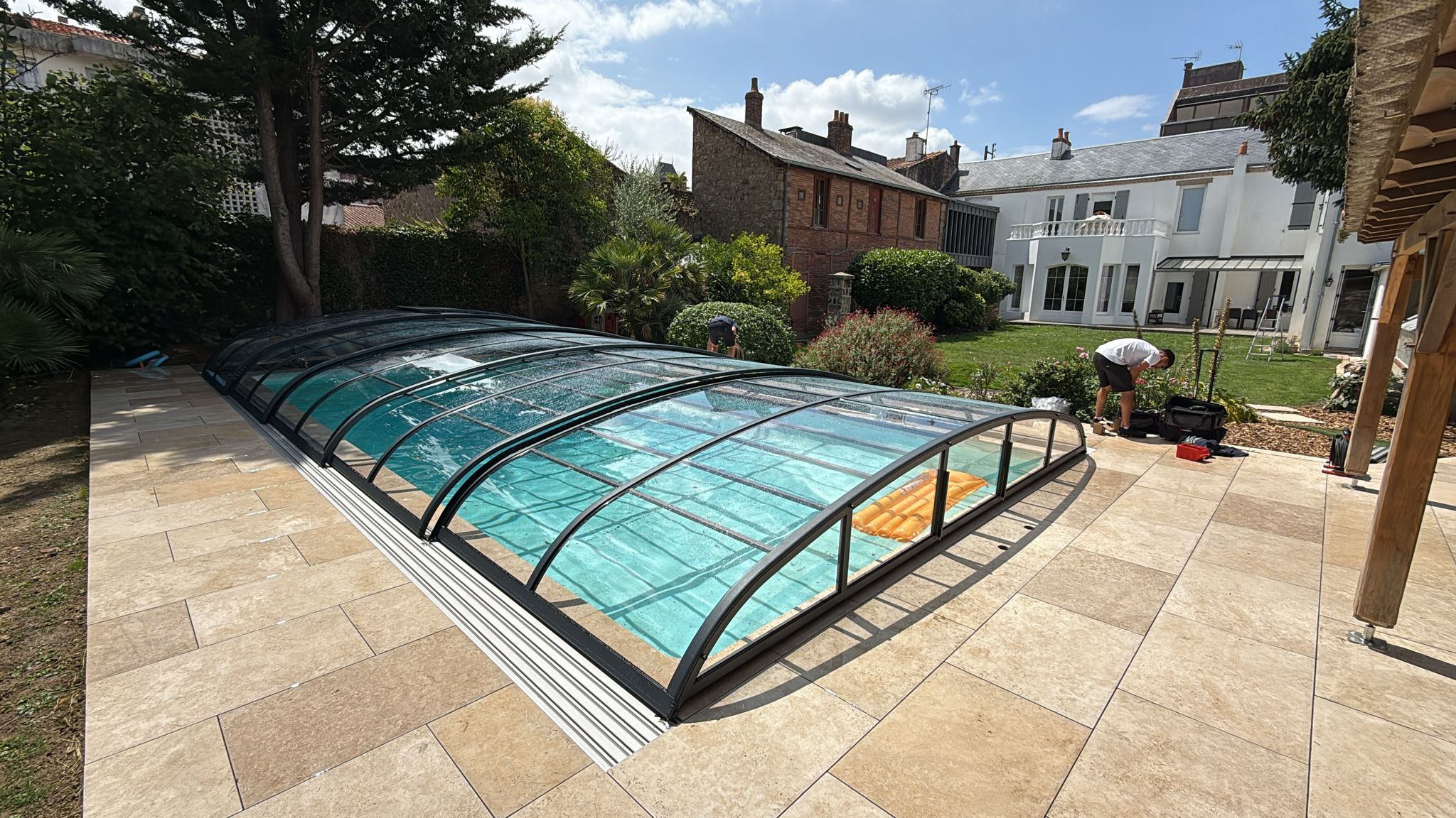 Abri de piscine bas thermo Abri de piscine bas thermo