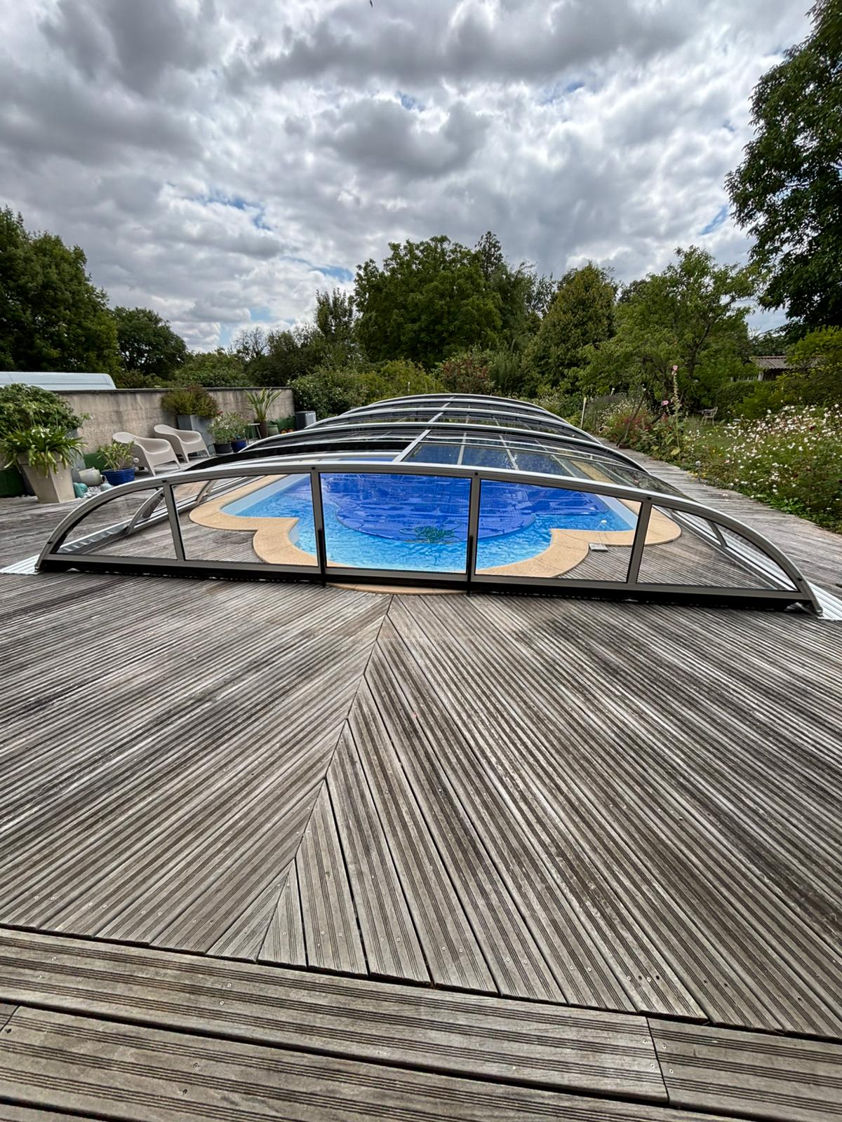 Abri de piscine bas thermo Abri de piscine bas thermo