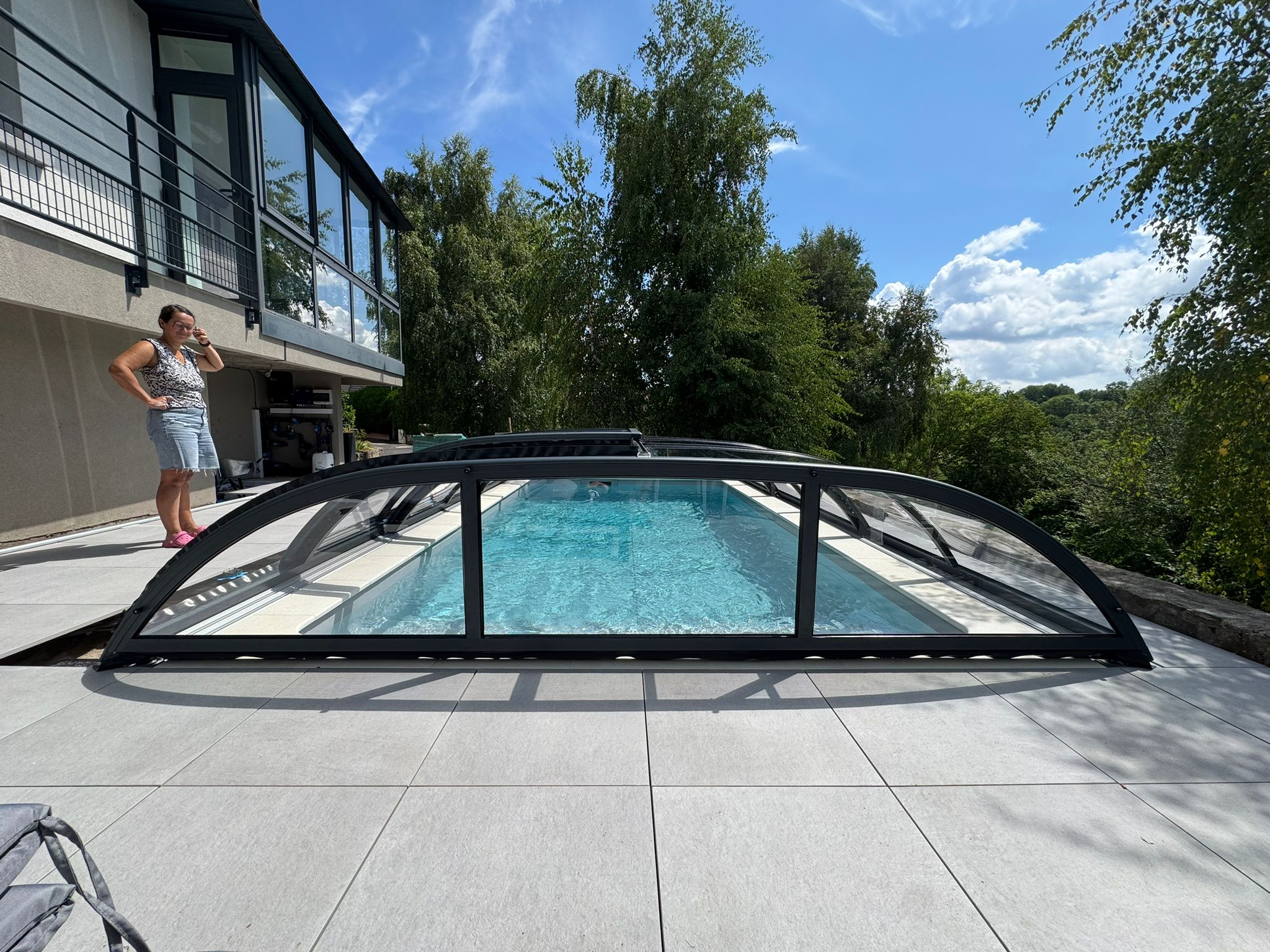 Abri de piscine bas thermo Abri de piscine bas thermo