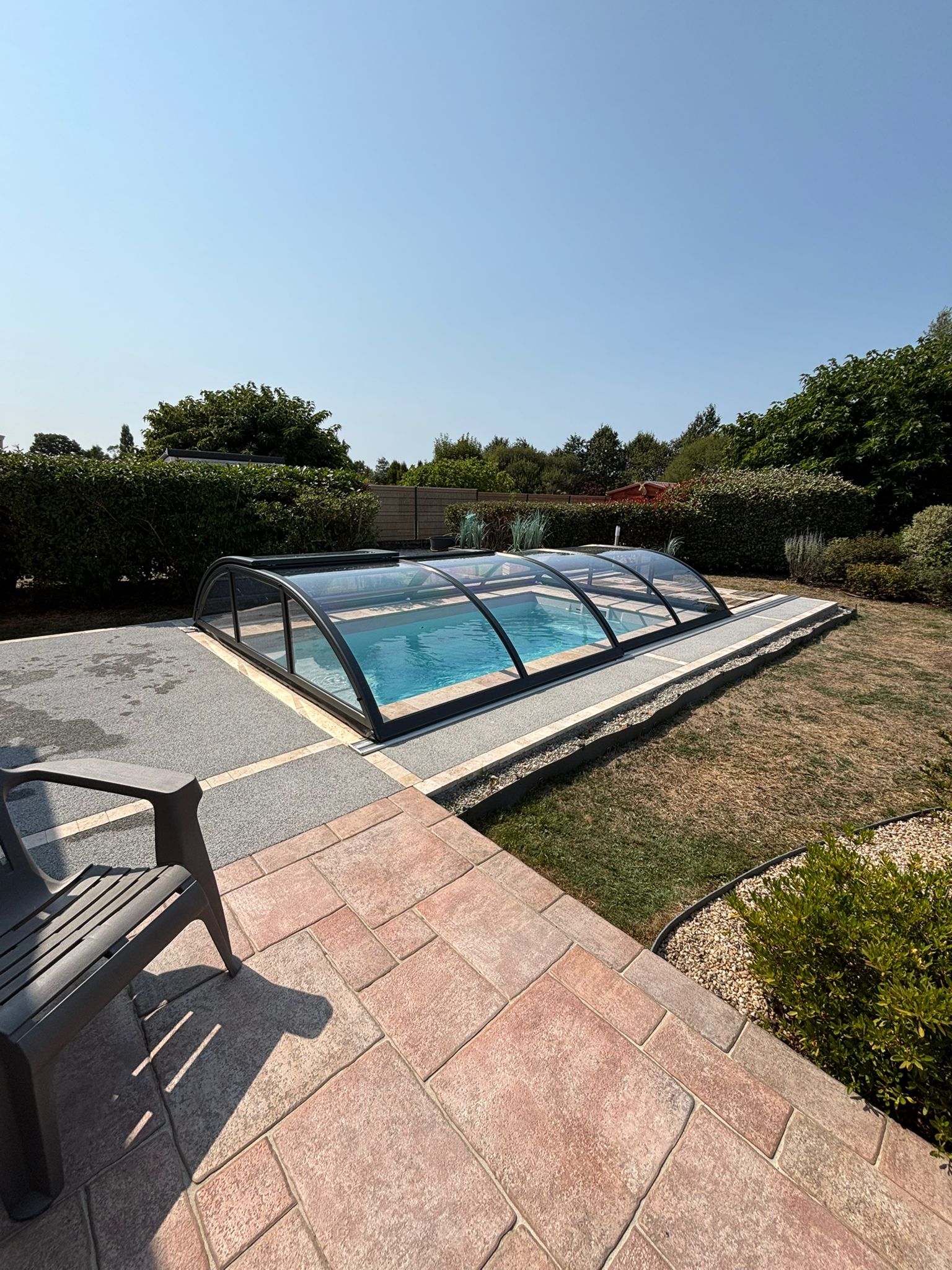 Abri de piscine bas thermo Abri de piscine bas thermo