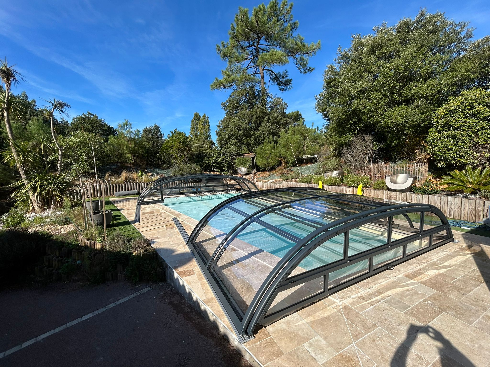 Abri de piscine bas thermo Abri de piscine bas thermo