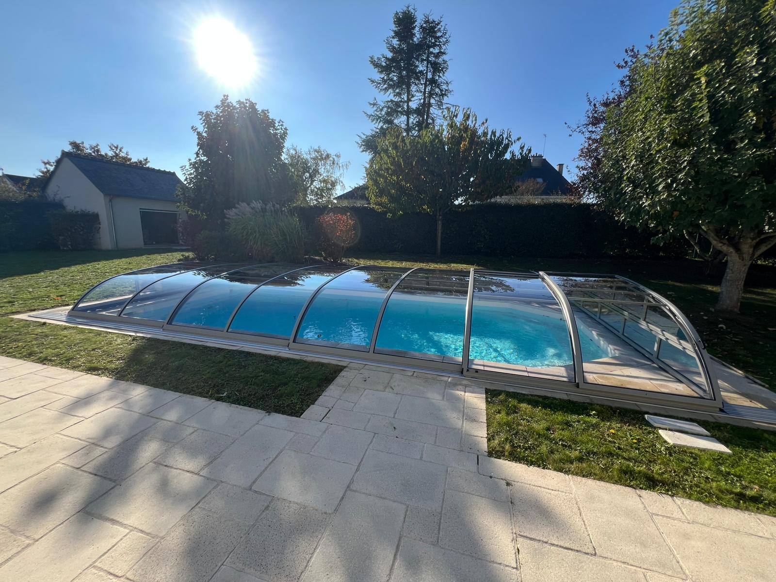 Abri de piscine bas thermo Abri de piscine bas thermo