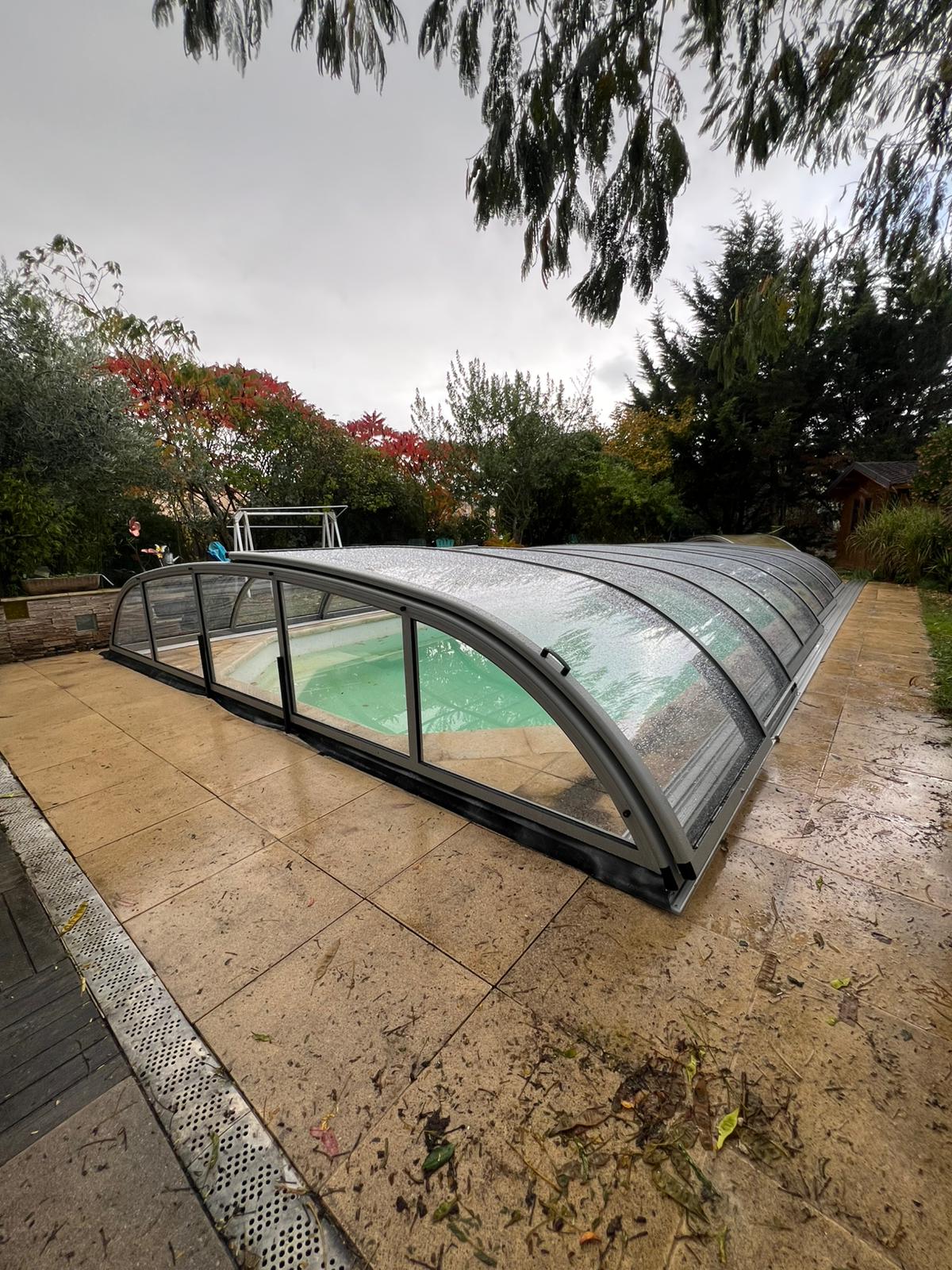 Abri de piscine bas thermo Abri de piscine bas thermo