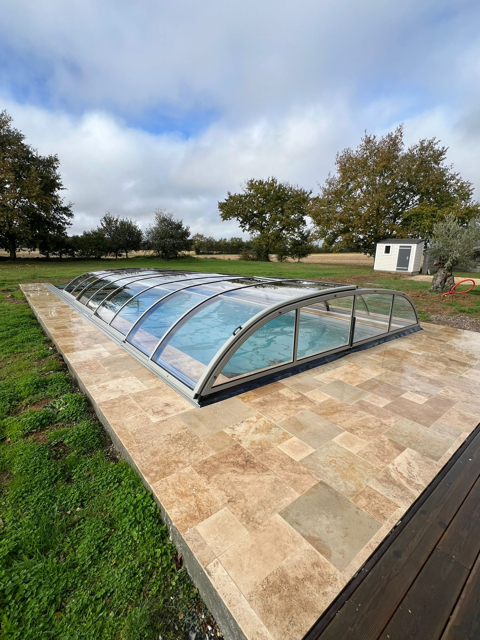 Abri de piscine bas thermo Abri de piscine bas thermo