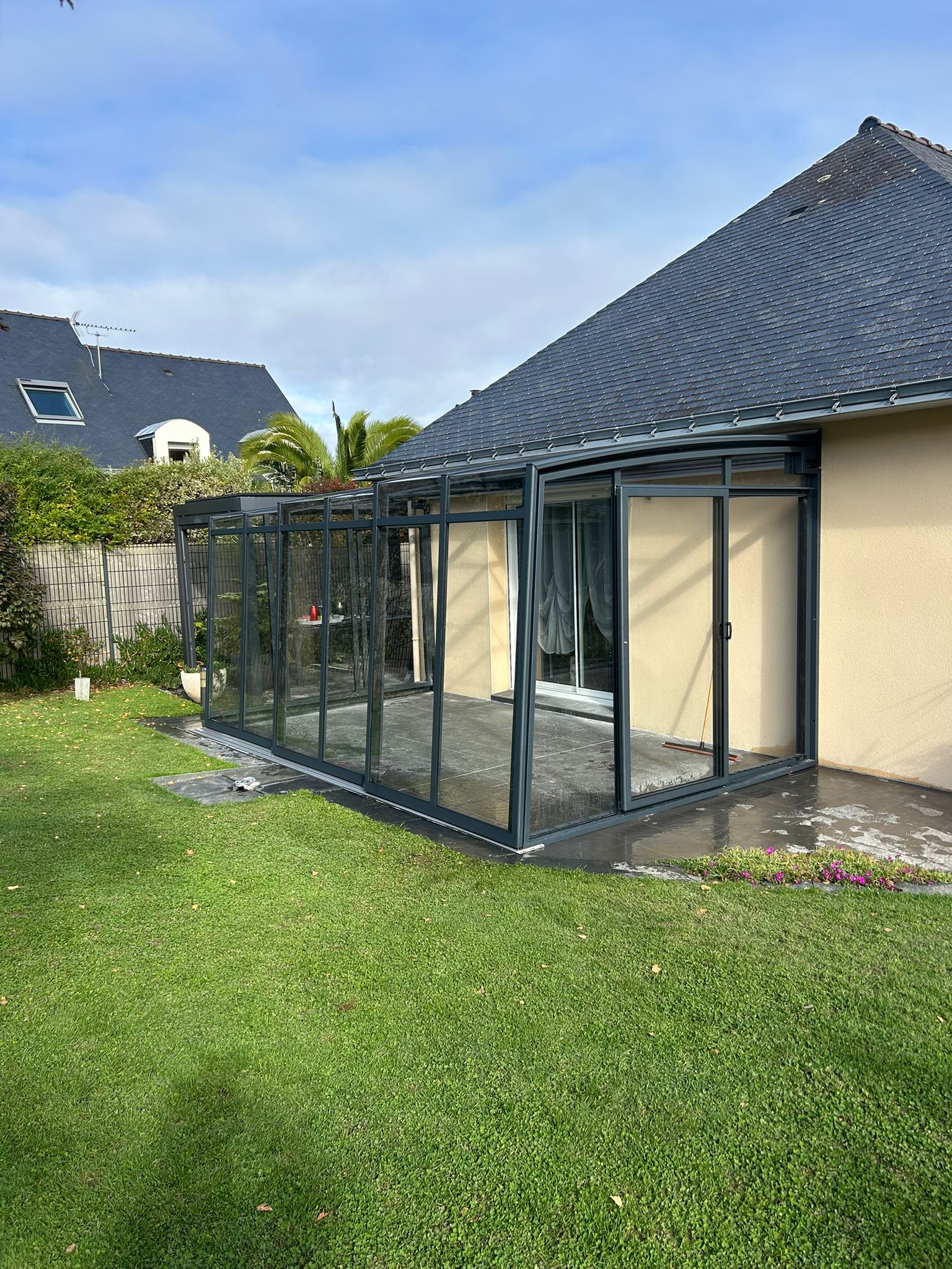 Abri de terrasse pans coupés Abri de terrasse pans coupés